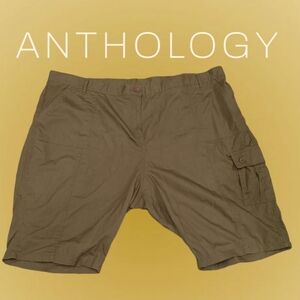 Anthology Cargo Short Pants Plus Size Women's 28 Army Green Lightweight - NWOT